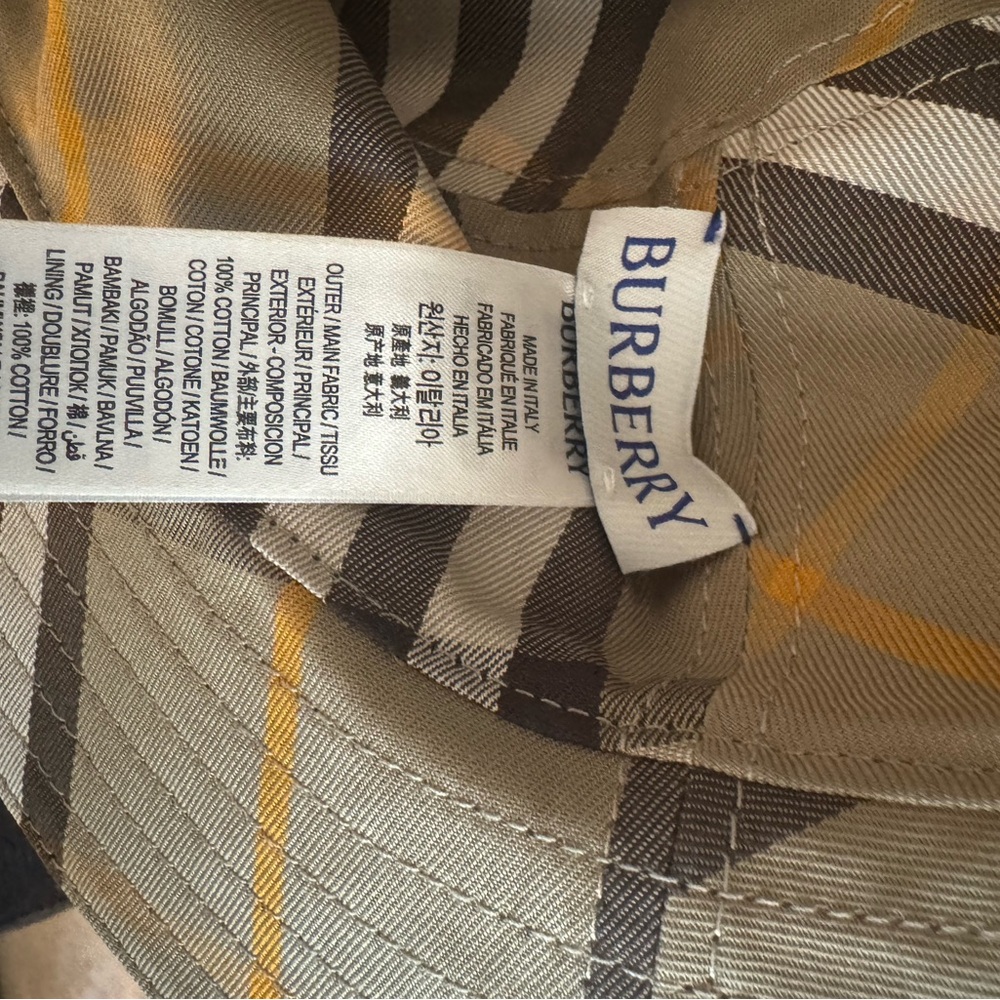 Burberry Plaid Bucket Hat